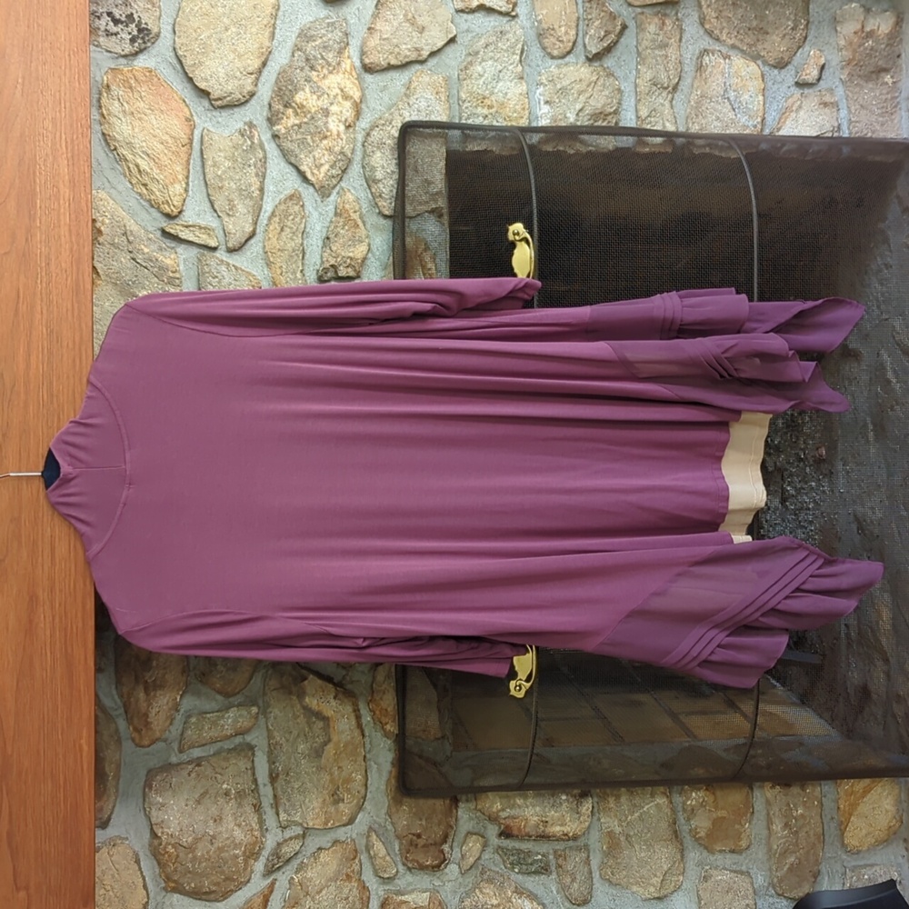 LOGO By Lori Goldstein Purple Jacket And Tank Set - Picture 4 of 8